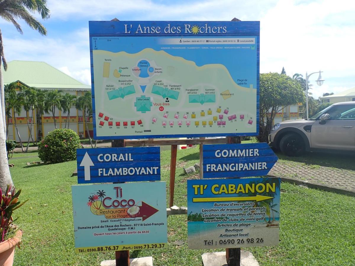 Ti Kaz Emeraude - Mer, Soleil Et Sable Fin, Piscine Et Tennis Saint-Francois  Exteriér fotografie